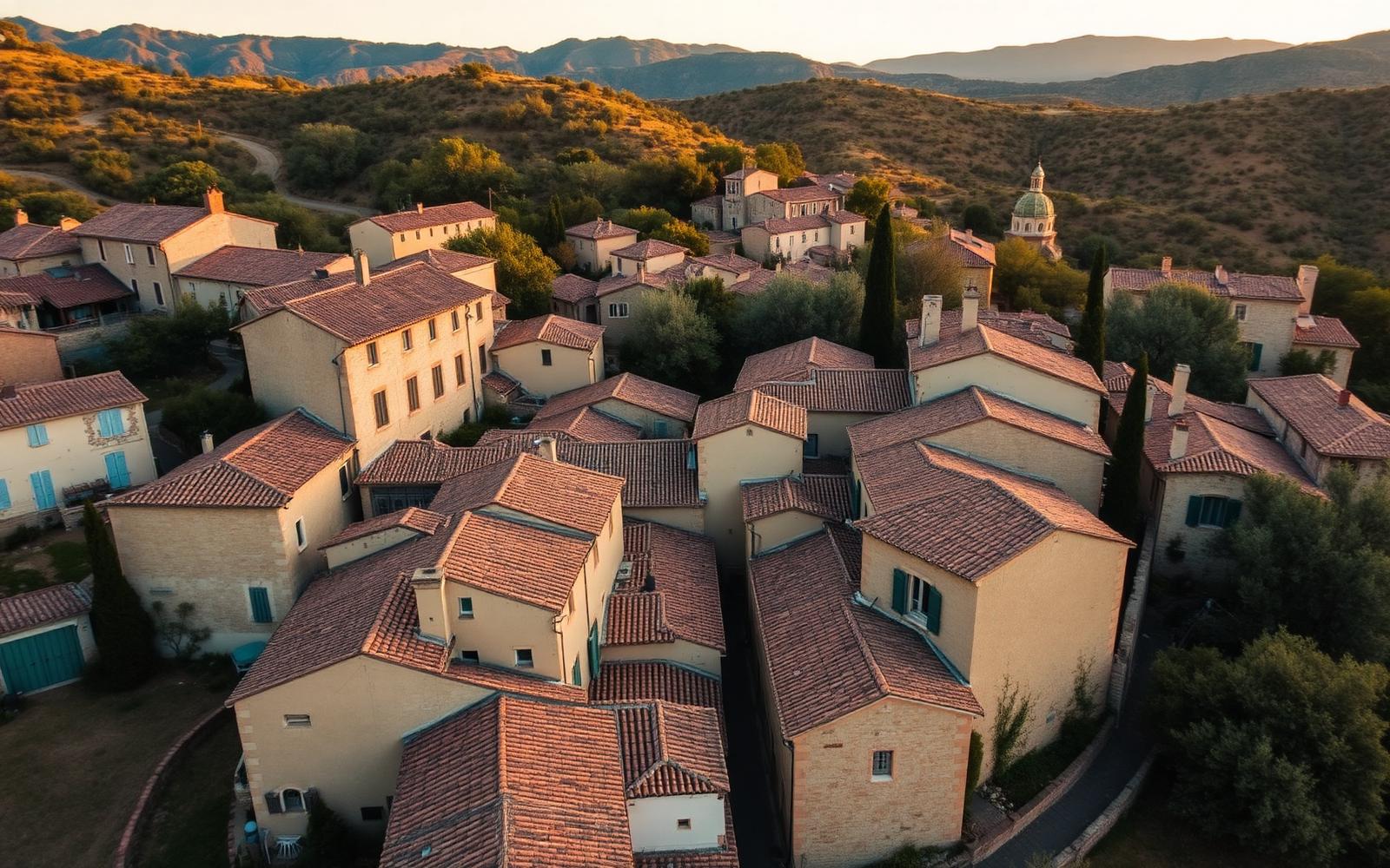 Village provençal perché dans les Alpilles